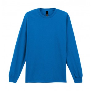 Gildan Ultra Cotton Adult T-Shirt LS - Royal - 2XL
