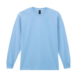 Gildan Ultra Cotton Adult T-Shirt LS - Light Blue - S