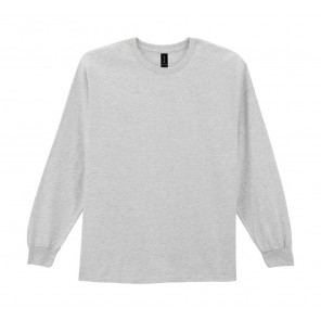 Gildan Ultra Cotton Adult T-Shirt LS - Ash Grey - 3XL