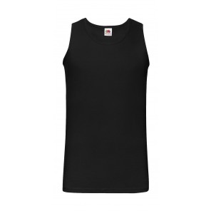 Fruit of the Loom Valueweight Athletic Vest - Black - 3XL
