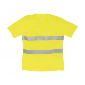 Yoko Fluo Super Light V-Neck T-Shirt - Fluo Yellow - 2XL