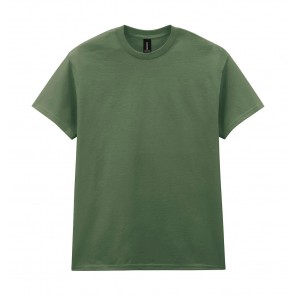 Gildan Heavy Cotton Adult T-Shirt - Military Green - 5XL