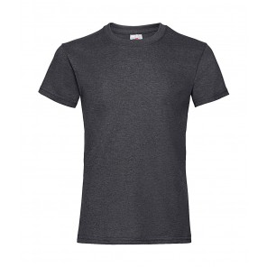 Fruit of the Loom Girls Valueweight T - Dark Heather Grey - 164(14-15)