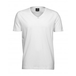 Tee Jays Men's Fashion V-Neck Sof Tee - White - S