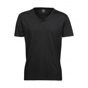 Tee Jays Men's Fashion V-Neck Sof Tee - Black - 2XL