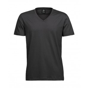 Tee Jays Men's Fashion V-Neck Sof Tee - Dark Grey - XL