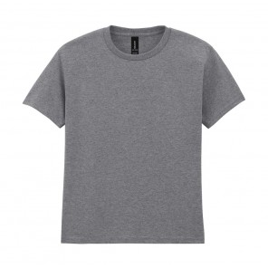 Gildan Heavy Cotton Youth T-Shirt - Graphite Heather - XS(4-5)