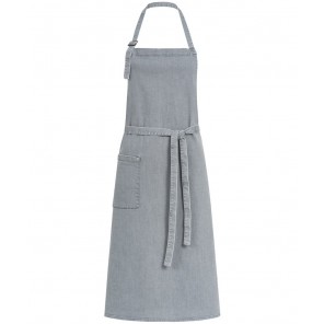 GREIFF Gastromoda Bistro Latzschürze denim -Light grey