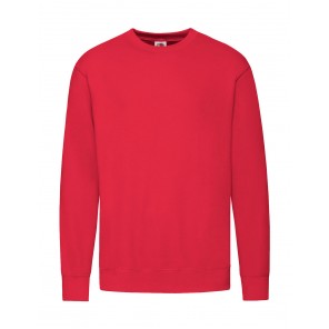 Fruit of the Loom Lightweight Set-In Sweat - Red - L