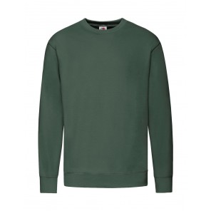 Fruit of the Loom Lightweight Set-In Sweat - Bottle Green - M