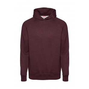 FDM Tagless Media Hoodie - Heather Burgundy - M