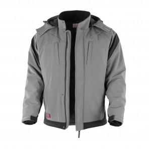 Qualitex Softshelljacke "PRO" Grey / Black - S