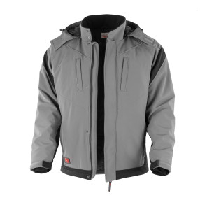Qualitex Softshelljacke "PRO" Grey / Black - XS