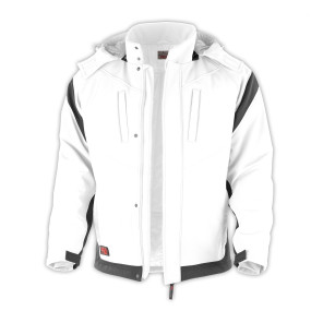 Qualitex Softshelljacke "PRO"-White / Grey-2XL