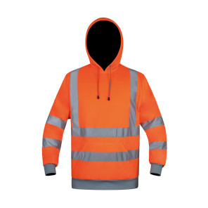 Korntex Hi-Vis Hoody "Cork" - Orange - L