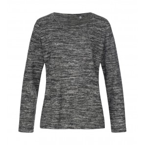 Stedman Knit Long Sleeve Women - Dark Grey Melange - L