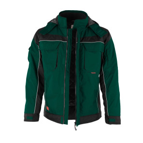 Qualitex Winterjacke "PRO"-Green / Black-2XL