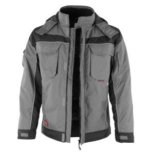 Qualitex Winterjacke "PRO" Grey / Black - S