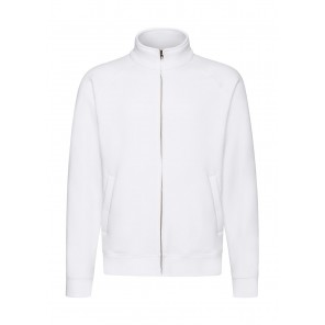 Fruit of the Loom Premium Sweat Jacket - White - L