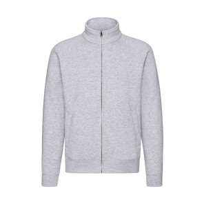 Fruit of the Loom Premium Sweat Jacket - Heather Grey - 2XL
