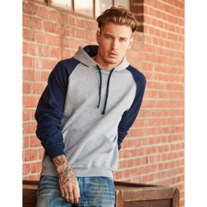 Jerzees NuBlend Colour Block Raglan Hooded Sweatshirt
