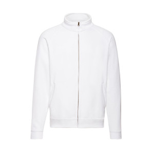 Fruit of the Loom Classic Sweat Jacket - White - L
