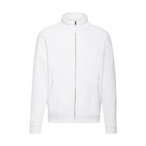 Fruit of the Loom Classic Sweat Jacket - White - M