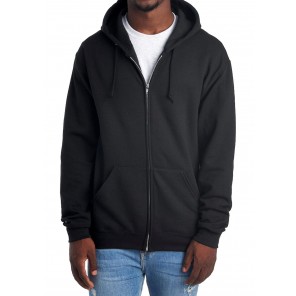 Jerzees NuBlend Full-Zip Hooded Sweatshirt - Black - XL