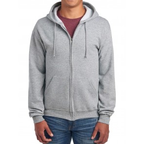 Jerzees NuBlend Full-Zip Hooded Sweatshirt - Athletic Heather - XL