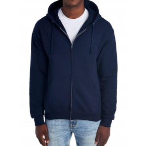 Jerzees NuBlend Full-Zip Hooded Sweatshirt - J. Navy - 2XL