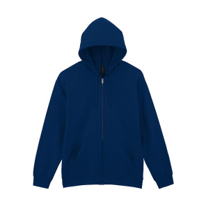 Gildan Softstyle Midweight Full Zip Hooded Sweat - Navy Blue - L