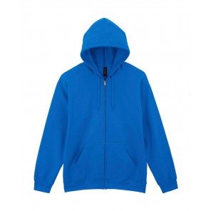 Gildan Softstyle Midweight Full Zip Hooded Sweat - Royal - L