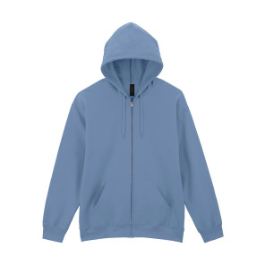 Gildan Softstyle Midweight Full Zip Hooded Sweat - Blue - XL