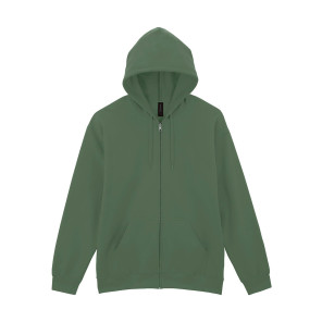 Gildan Softstyle Midweight Full Zip Hooded Sweat - Green - XL
