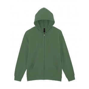 Gildan Softstyle Midweight Full Zip Hooded Sweat - Military Green - 4XL