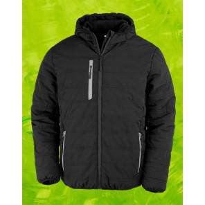 Result Genuine Recycled Black Compass Padded Winter Jacket - Grey - M