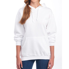 Jerzees NuBlend Hooded Sweatshirt - White - 2XL
