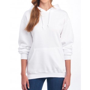 Jerzees NuBlend Hooded Sweatshirt - White - L
