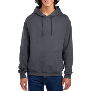 Jerzees NuBlend Hooded Sweatshirt - Charcoal Grey - L