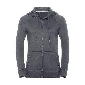 Russell Ladies' HD Zipped Hood Sweat - Convoy Grey - L