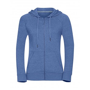 Russell Ladies' HD Zipped Hood Sweat - Blue Marl - 2XL