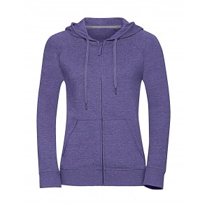 Russell Ladies' HD Zipped Hood Sweat - Purple Marl - XS