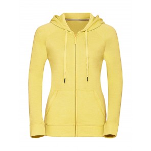Russell Ladies' HD Zipped Hood Sweat - Yellow Marl - 2XL