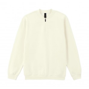 Gildan Softstyle Midweight Adult Fleece 1/4 Zip Sweat - Off White - S