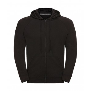 Russell Men's HD Zipped Hood Sweat - Black - XS
