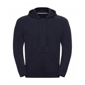 Russell Men's HD Zipped Hood Sweat - French Navy - XS
