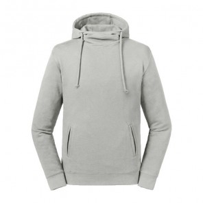 Russell Pure Organic Pure Organic High Collar Hooded Sweat - Stone - L