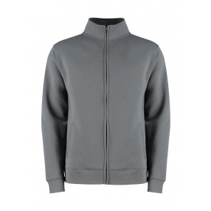 Kustom Kit Regular Fit Zipped Sweatshirt - Dark Grey Marl - S