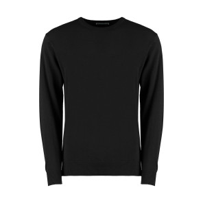 Kustom Kit Regular Fit Arundel Crew Neck Sweater - Black - XS