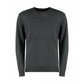 Kustom Kit Regular Fit Arundel Crew Neck Sweater - Graphite - XS